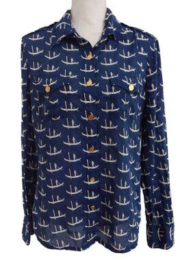 Tory Burch Gondolier Gondola Button Down Shirt